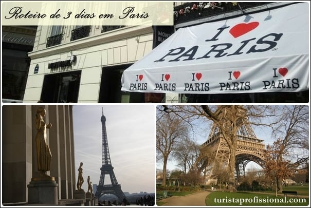 Paris - Roteiro de 3 dias em Paris