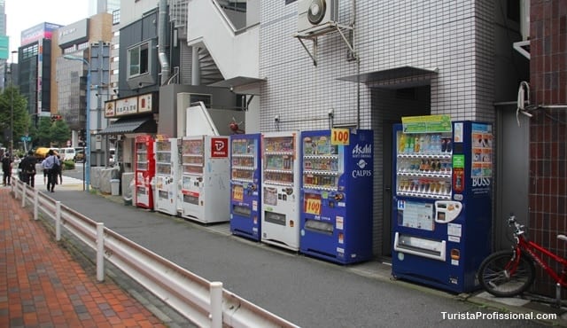 máquinas de bebidas - 25 curiosidades do Japão