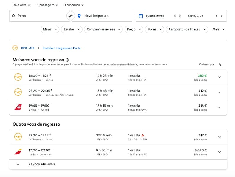 Google Flights: como encontrar passagens aéreas mais baratas