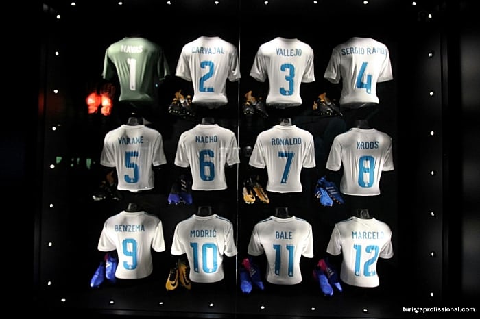 camisas real madrid - Visita ao estádio do Real Madrid, o Santiago Bernabéu