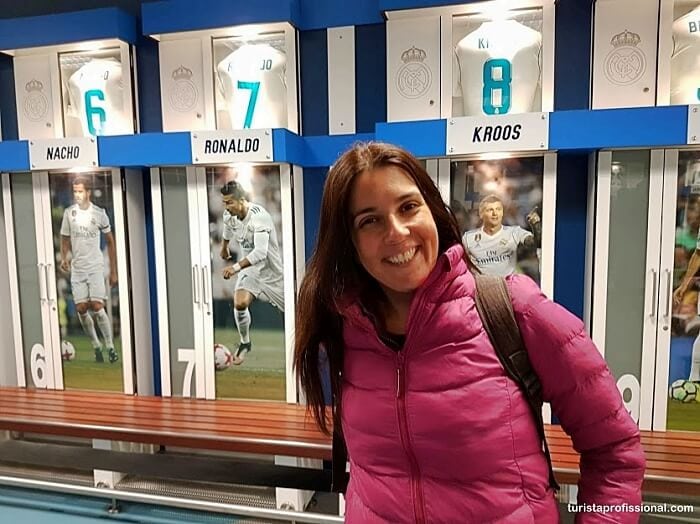 vestiários do estádio do Real Madrid