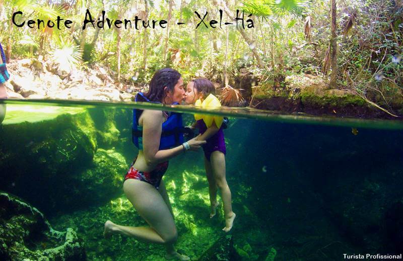 cenote adventure xel ha - Parque Xel-Há, em Cancun