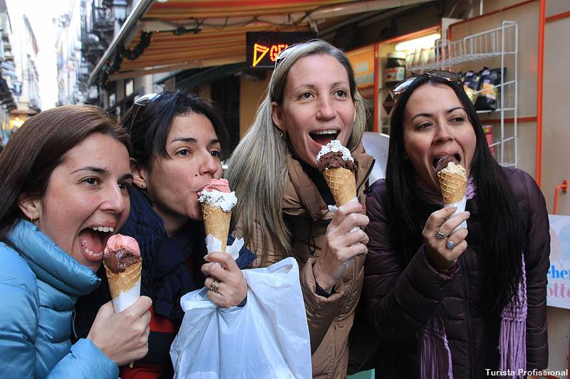sorvete italiano gelato - O que fazer em Sorrento, no sul da Itália