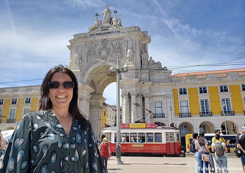 Arco da rua Augusta em Lisboa - Fuso horário de Lisboa