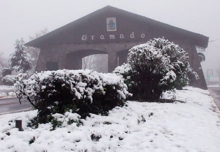 neve em gramado - Sul do Brasil, roteiro para suas férias de julho