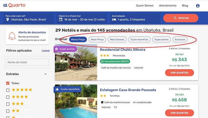 pesquisa de hoteis ubatuba - El Quarto: plataforma de hotéis ao redor do mundo