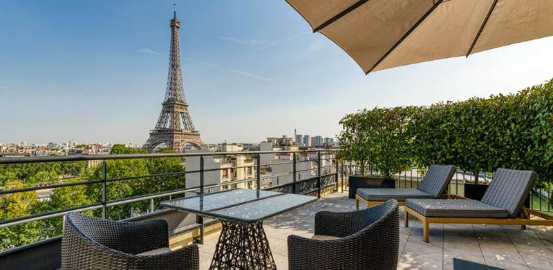 hotel em paris com vista para torre eiffel - 12 hotéis com vista para Torre Eiffel