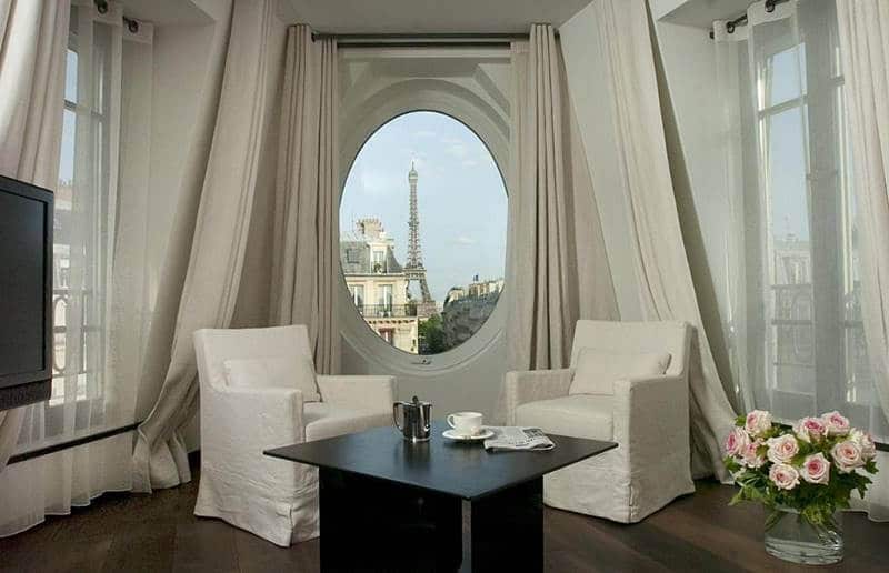 onde dormir em paris - 12 hotéis com vista para Torre Eiffel