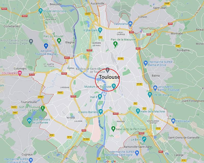 mapa de toulouse - Toulouse, França: o que fazer, onde ficar e outras dicas