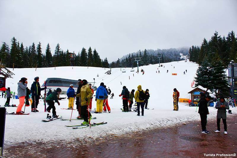 estação de esqui no Canadá