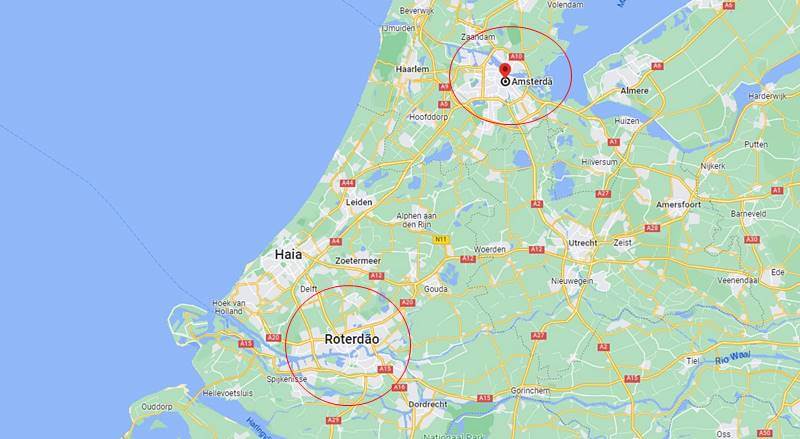 randstad - Onde fica Amsterdam