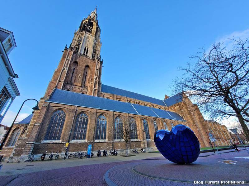 coração azul de Delft