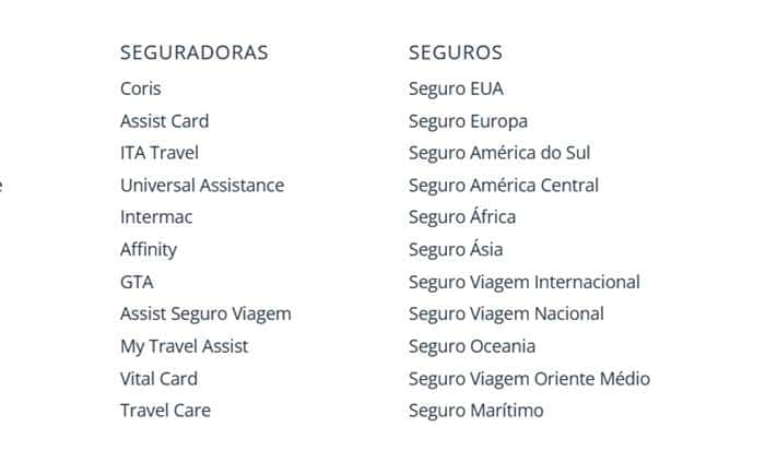 melhores seguros de viagem - Seguro Viagem América do Sul