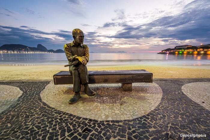 estatua de drummond copacabana - O que fazer em Copacabana