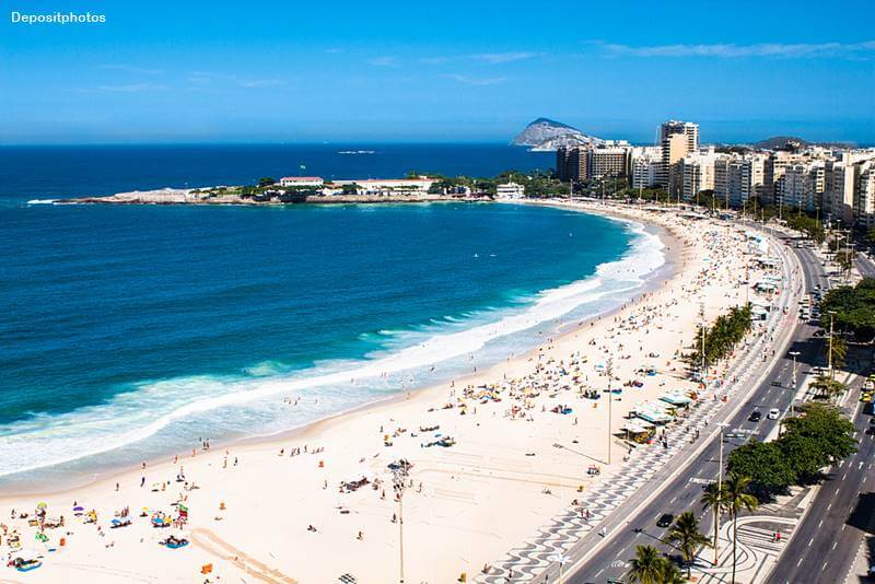 vista da praia de copacabana - Praia de Copacabana