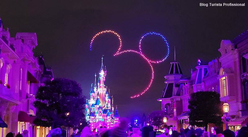 fogos na Disney Paris