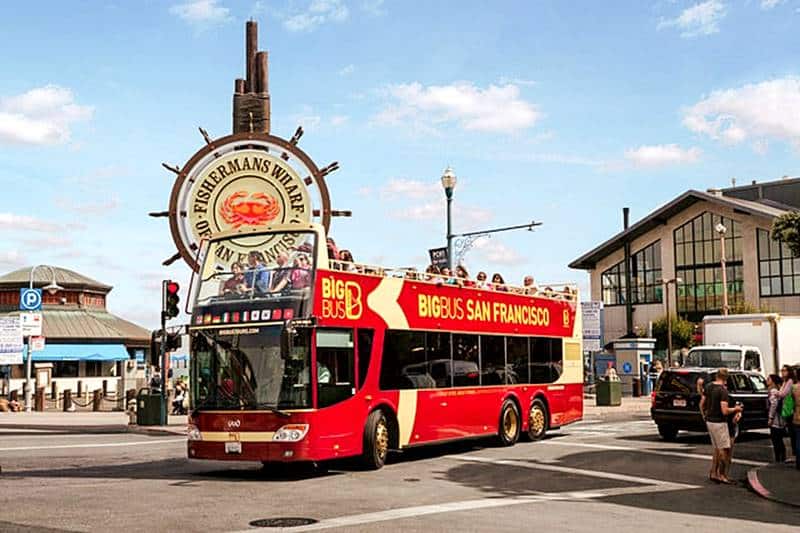 ônibus turístico em San Francisco