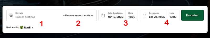 como alugar carro no brasil