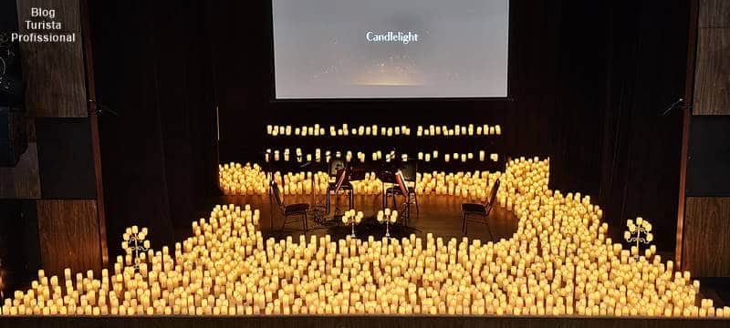orquestra com velas