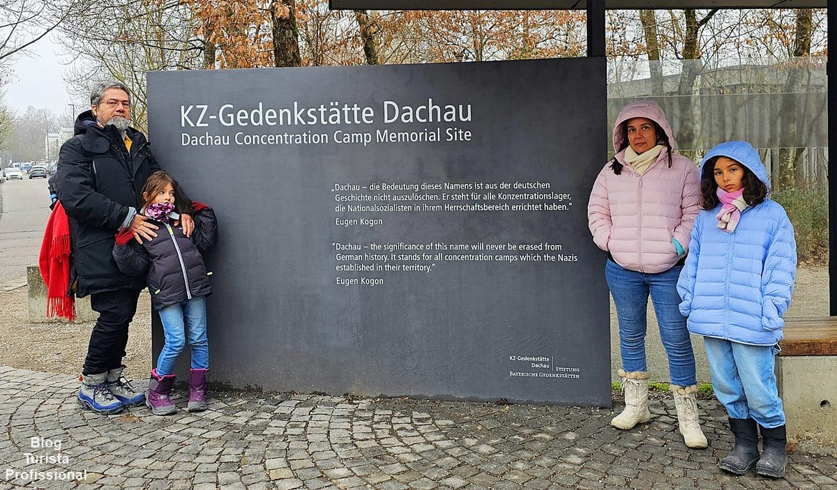 entrada do campo de concentração de Dachau