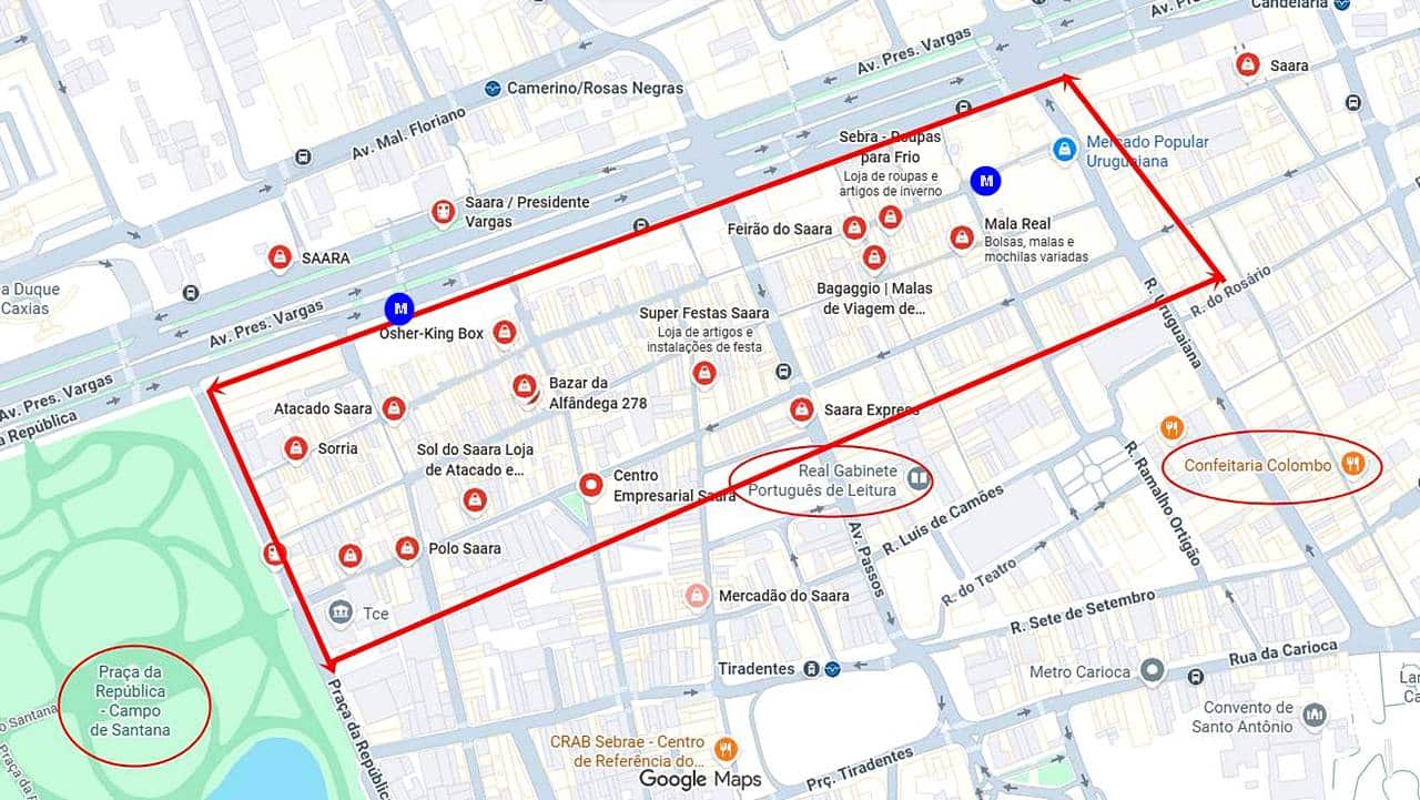 onde fica o saara rio de janeiro